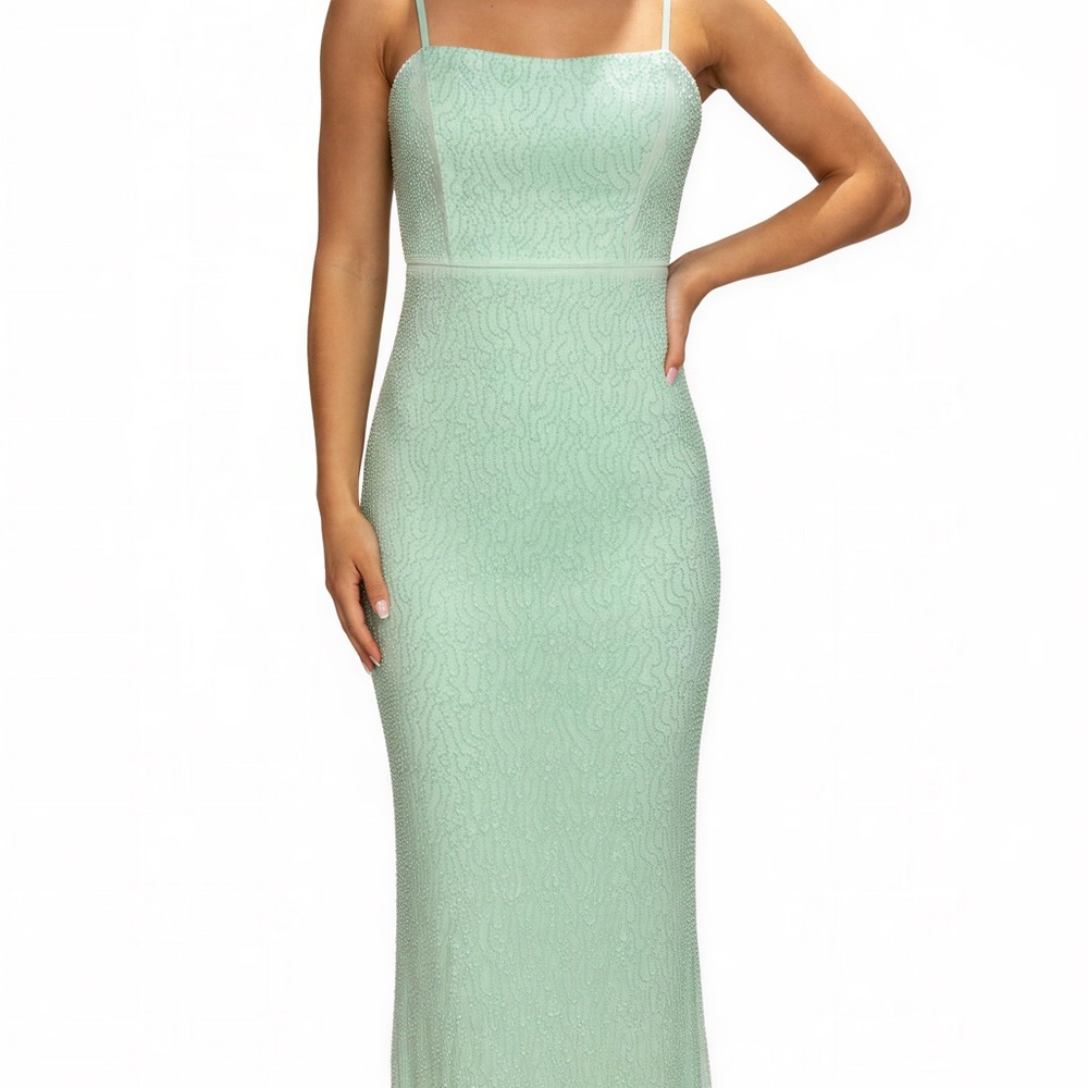 Windsor Strapless Mint Green Dress